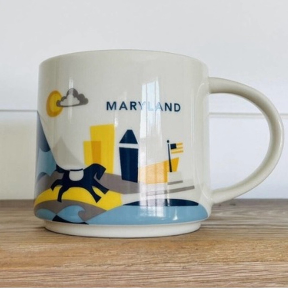 Starbucks Maryland YOU ARE HERE Collection coffee Mug with Colorful Design